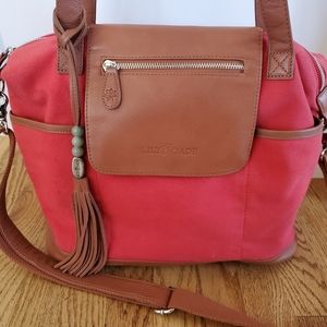 Lily Jade Red Madeline Diaper Bag